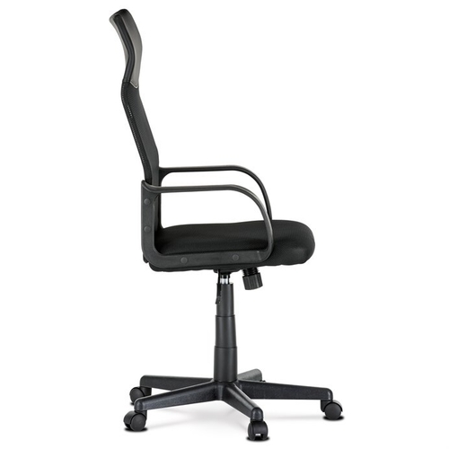 Kancelářská židle, houpací mechanismus, černá síťovina, KA-L601 BK