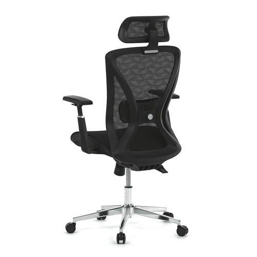 Kancelářská židle, synchronní mechanismus, černá síťovina, KA-S258 BK