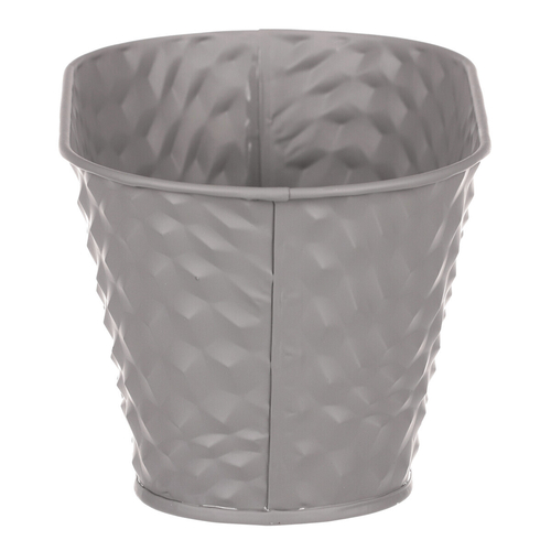 Obal kovový - truhlík, barva šedá