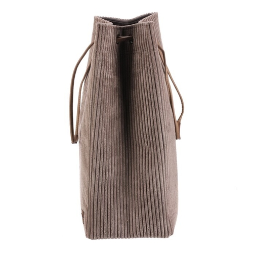 Koš prádelní - manšestr, stahovací, šedá barva