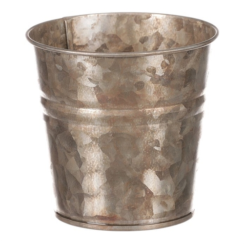 Obal kovový - kulatý, zinkový, barva měděná