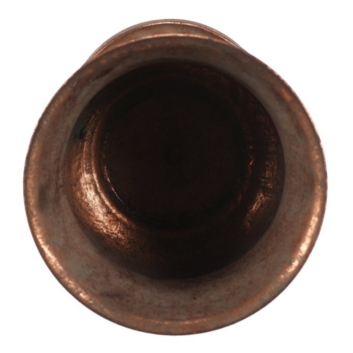 Číše kovová - aranžovací, 25 cm, barva měděná