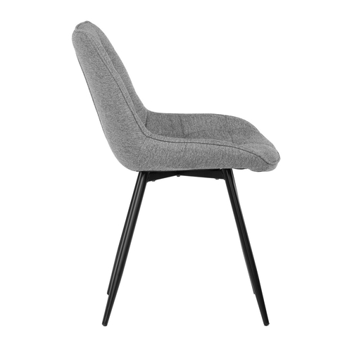 Jídelní židle, šedá, látka, CT-395 SIL2