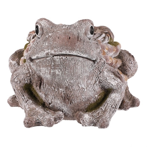 Žába - obal na květiny, magnesium, barva šedá