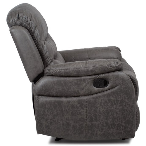 Polohovací křeslo, šedá, látka, TV-4086 GREY