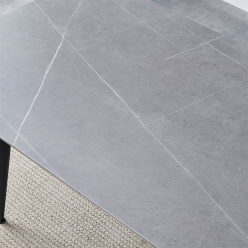 Jídelní stůl 160x90cm, keramika, mramor, HT-406M GREY