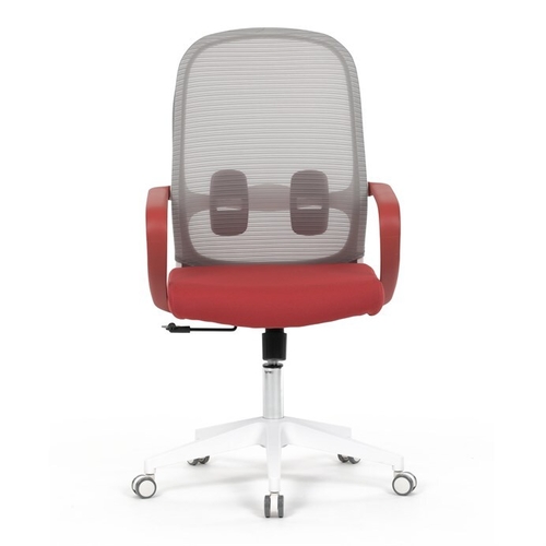 Kancelářská židle, houpací mechanismus, červená látka, KA-S425 RED