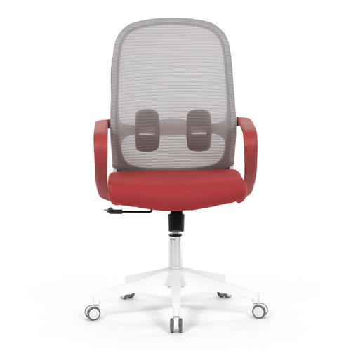 Kancelářská židle, houpací mechanismus, červená látka, KA-S425 RED
