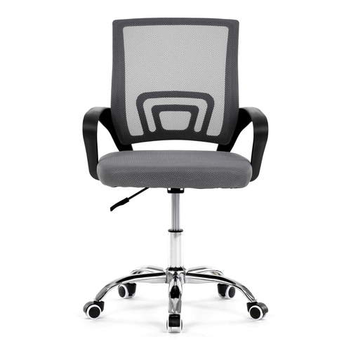 Dětská židle, výškově nastavitelná, šedá síťovina, KA-L103 GREY