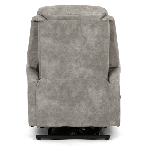 Polohovací křeslo, elektrické zabudované ovládání, šedá, látka vintage, TV-Q8575 GREY3