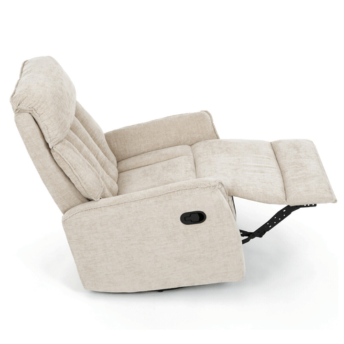 Polohovací křeslo, béžová, látka, TV-H9327 CRM2