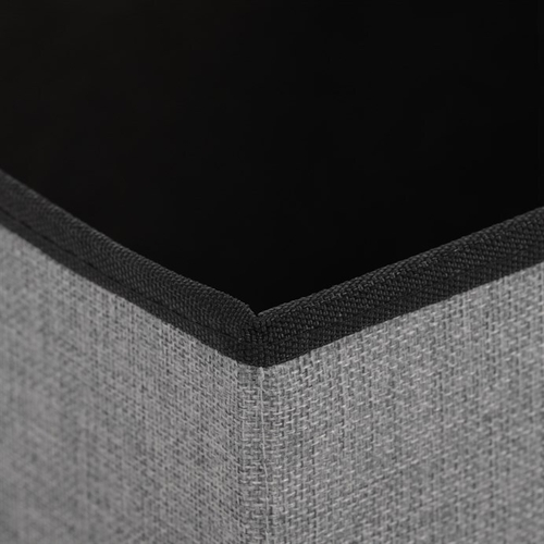 Taburet s úložným prostorem, šedá, látka, TAB-461 GREY2