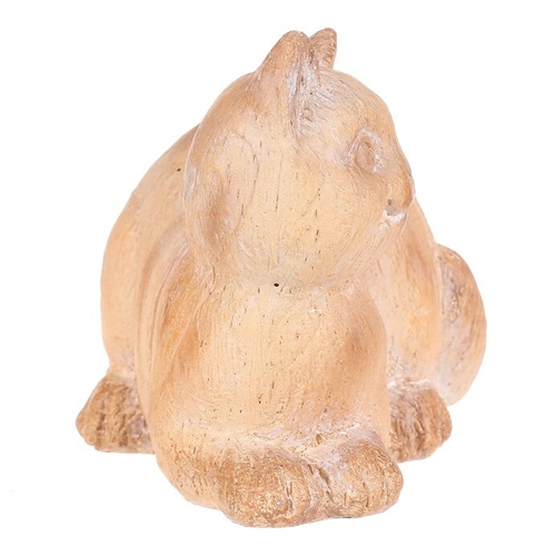 Kočka - figurka z polyresinu, imitace dřeva