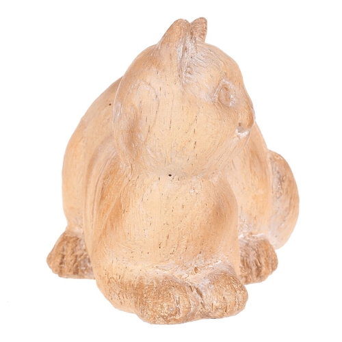Kočka - figurka z polyresinu, imitace dřeva
