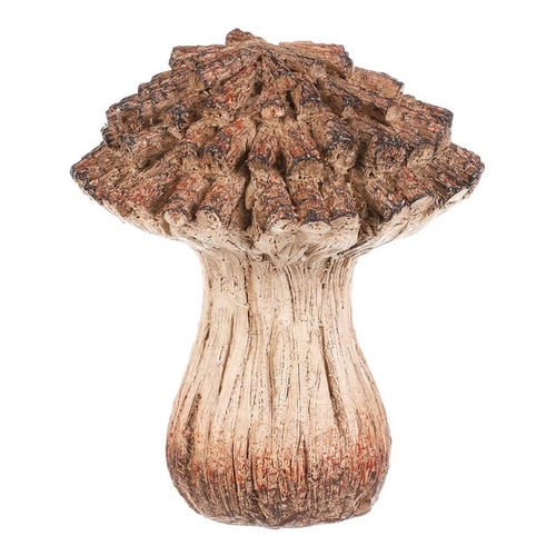 Houba z polyresinu - zahradní dekorace, vel. S, béžovo-hnědá