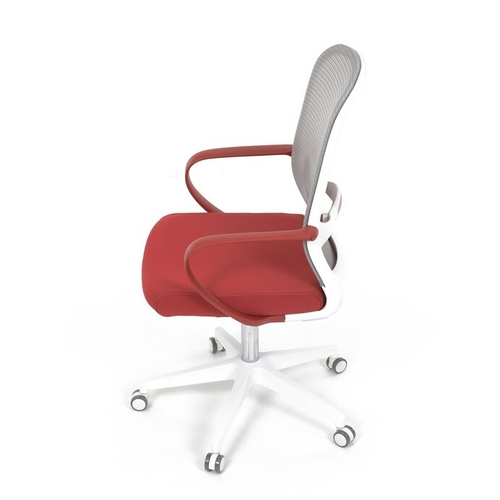 Kancelářská židle, houpací mechanismus, červená látka, KA-S425 RED