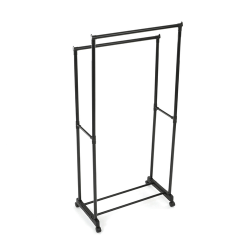Stojan na šaty, kov, černá, GD-164 BK