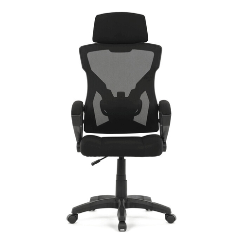 Kancelářské křeslo, výškově nastavitelná, černá látka, KA-R223 BK