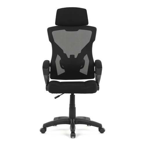 Kancelářské křeslo, výškově nastavitelná, černá látka, KA-R223 BK