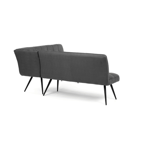 Jídelní lavice, šedá, látka vintage, DCL-D1950 GREY3