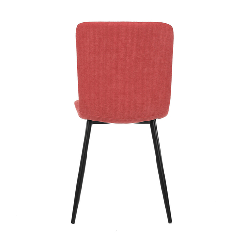 Jídelní židle, červená, manšestrová látka, DCL-964 RED2