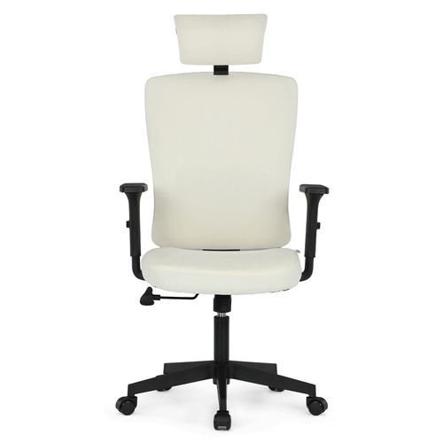 Kancelářská židle, houpací mechanismus, béžová látka, KA-W3137 BG