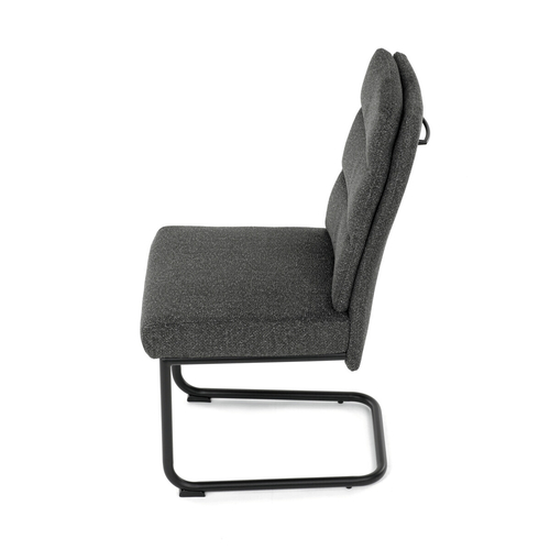 Jídelní židle, šedá, látka, DCL-P3107 GREY2