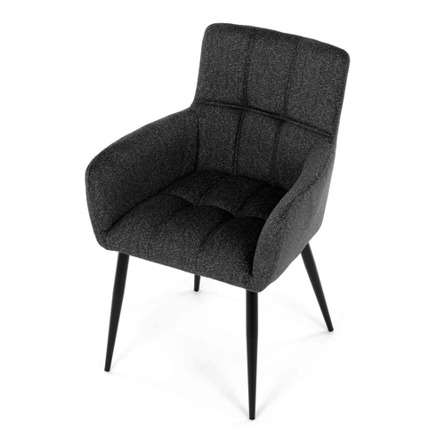 Jídelní židle, šedá, látka, DCH-P3146 GREY2