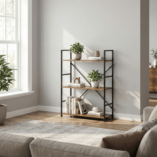 Regál, mdf, hnědá, GD-223 OLW