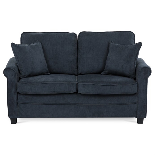 Dvoumístná pohovka, modrá, manšestrová látka, ASB-4170 BLUE2