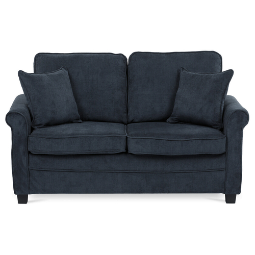Dvoumístná pohovka, modrá, manšestrová látka, ASB-4170 BLUE2