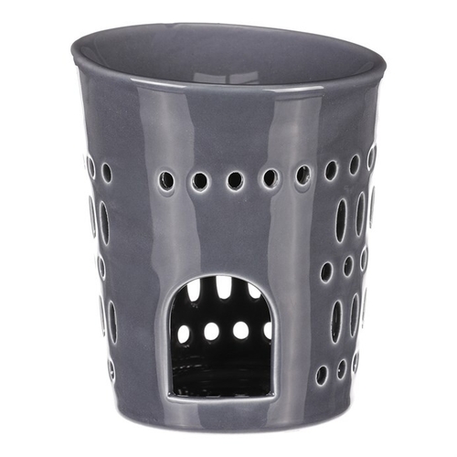 Aromalampa - porcelánová, otvory po obvodu, barva modrá