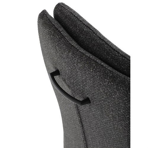 Jídelní židle, šedá, látka, DCL-P3107 GREY2