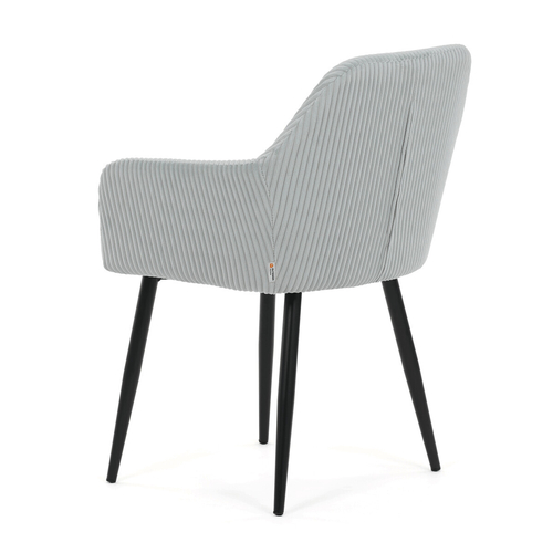 Jídelní židle, modrá, manšestrová látka, DCH-V4009 BLUE6