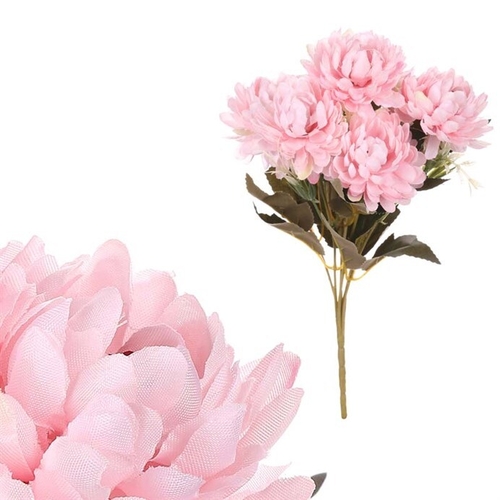Chryzantéma - umělá kytice, barva růžová