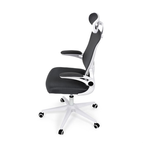 Kancelářská židle, houpací mechanismus, šedá síťovina, KA-Q843 GREY