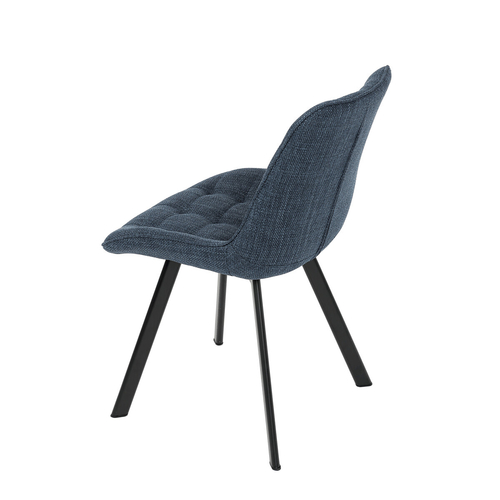 Jídelní židle, modrá, látka, HC-465 BLUE2