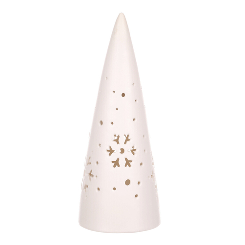 Kužel porcelánový - LED osvětl., barva bílá