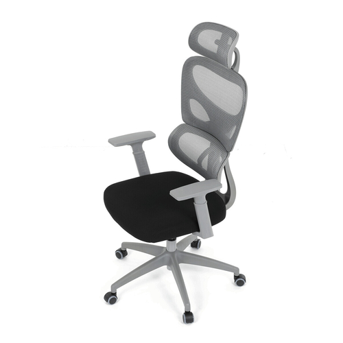 Kancelářská židle, houpací mechanismus, šedá, KA-K2081 GREY