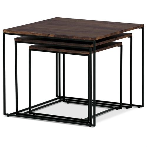 Konferenční stolek 60x60x51cm, mdf, ořech, AF-3008 WAL