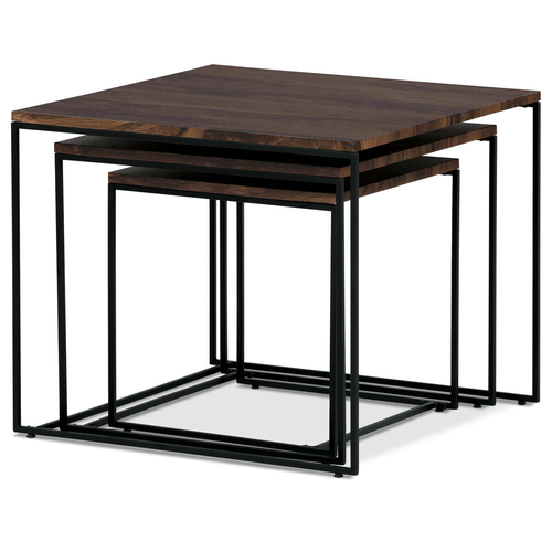 Konferenční stolek 60x60x51cm, mdf, ořech, AF-3008 WAL