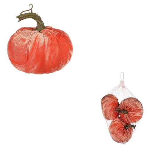 Dýně plastová s látkou, barva lososová, cena za balení (6 ks)