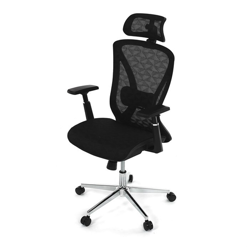 Kancelářská židle, synchronní mechanismus, černá síťovina, KA-S258 BK
