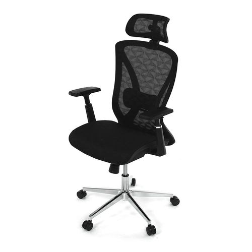 Kancelářská židle, synchronní mechanismus, černá síťovina, KA-S258 BK