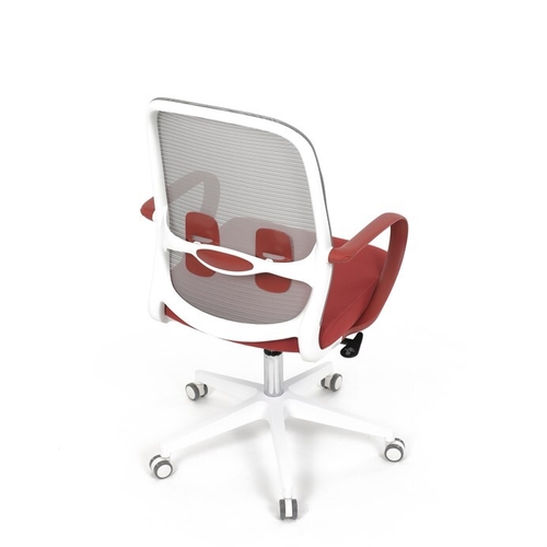 Kancelářská židle, houpací mechanismus, červená látka, KA-S425 RED