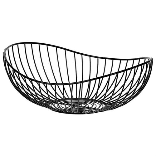 Košík - kovová dekorace, barva černá