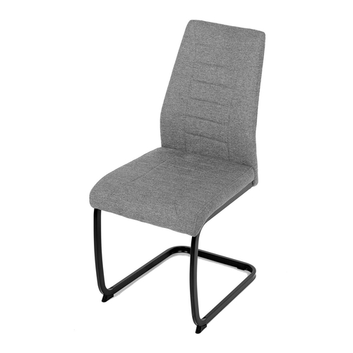 Jídelní židle, šedá, látka, DCL-438 GREY2