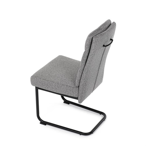 Jídelní židle, šedá, látka, DCL-P3107 SIL2