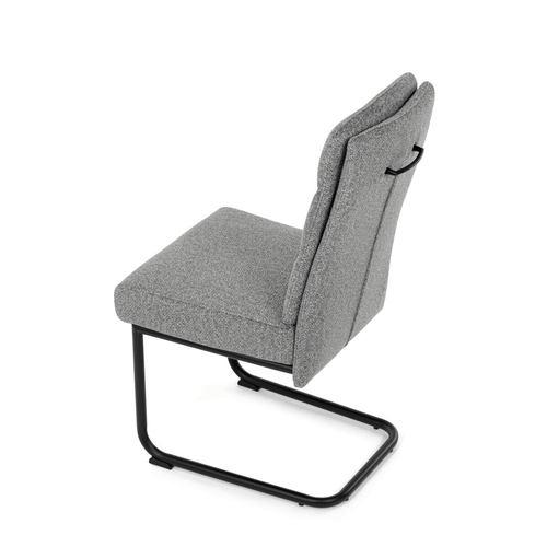 Jídelní židle, šedá, látka, DCL-P3107 SIL2