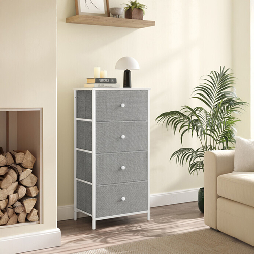 Komoda 45x30x92cm, mdf, šedá, AUK-E1031 GREY